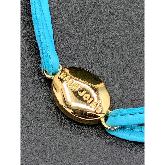 💙 Turquoise Blue Crystal Suede Necklace – A Soft Whisper of Light & Love - Picture 3 of 6